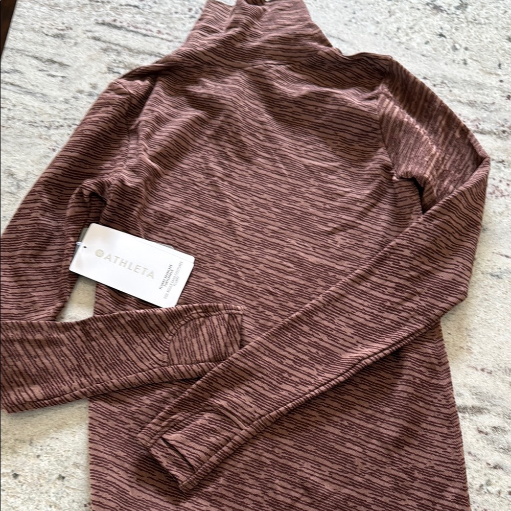 Athleta Brown Long Sleeve Top
